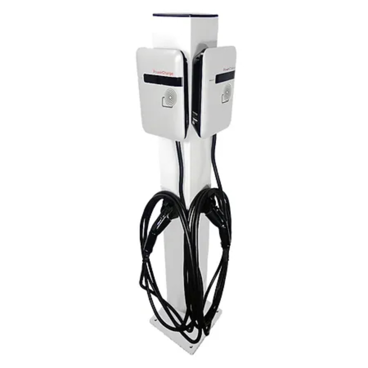 Buy EV’s Chargers PowerCharge Energy 48A Level 2 RFID Access w/Dual Units & Pedestal
