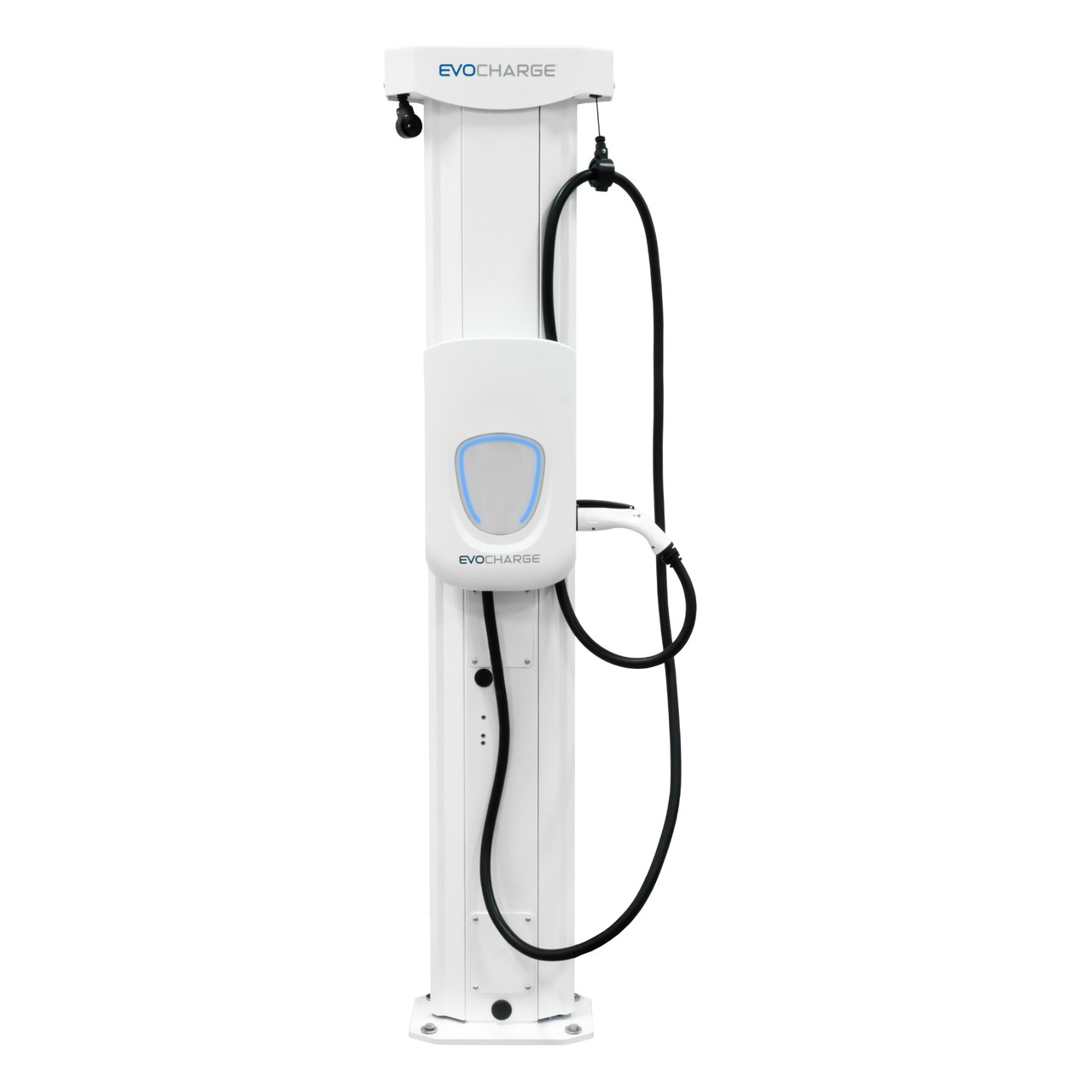 Buy EV's Chargers EvoCharge Max 80A Level 2 RFID Access w/Dual Units & Retractor Pedestal