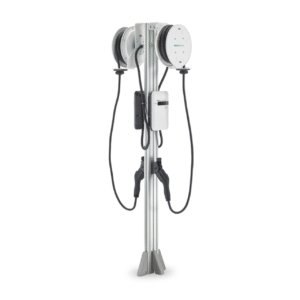 Buy EV's Chargers EvoCharge iEVSE Plus 24A Level 2 RFID Access w/Dual Units, Pedestal & EvoReels
